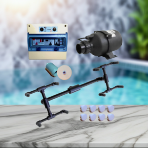Kit de jacuzzi listo para instalar en una piscina