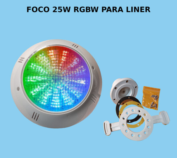 FOCO LED RGBW 25W PARA PISCINA DE LINER MELPPA