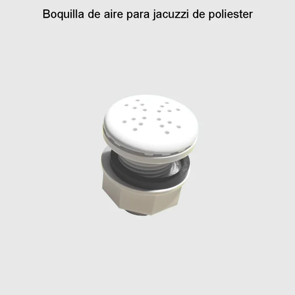 Boquilla soplante melppa para jacuzzi en piscina de poliester